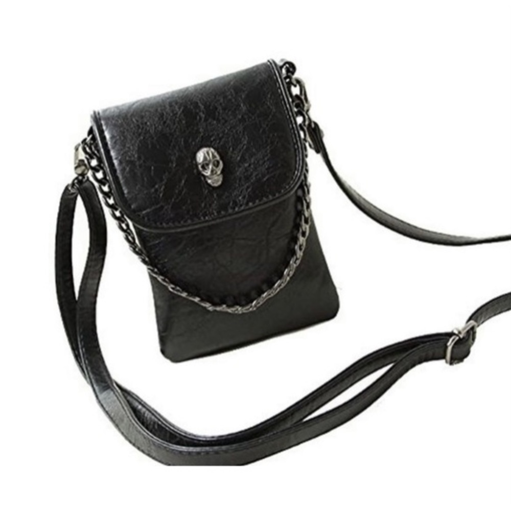 Skull Messenger Crossbody Bag - Picture 5 of 7